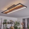 NEVOGILDE Ceiling Light LED Ecru, black, 1-light source