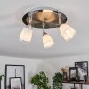 HOLUALOA Ceiling Light LED matt nickel, 3-light sources