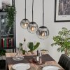 GASTOR Pendant Light - glass clear, Smoke-coloured, 3-light sources