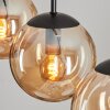 GASTOR Pendant Light - glass Amber, 3-light sources