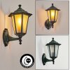 LORIA Outdoor Wall Light green, black, 1-light source