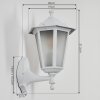 LORIA Outdoor Wall Light white, 1-light source