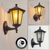 LORIA Outdoor Wall Light black, 1-light source