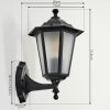 LORIA Outdoor Wall Light black, 1-light source