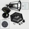 LORIA Outdoor Wall Light black, 1-light source