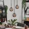 GASTOR Pendant Light - glass Smoke-coloured, 3-light sources