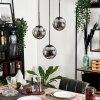 GASTOR Pendant Light - glass Smoke-coloured, 3-light sources