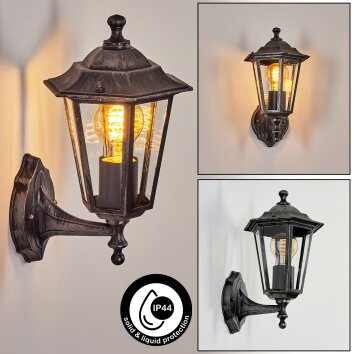 LORIA Outdoor Wall Light black, 1-light source