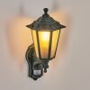LORIA Outdoor Wall Light green, black, 1-light source, Motion sensor