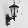 LORIA Outdoor Wall Light green, black, 1-light source, Motion sensor