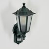 LORIA Outdoor Wall Light green, black, 1-light source, Motion sensor