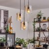 PARANE Pendant Light - glass Amber, clear, 3-light sources