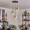 PARANE Pendant Light - glass Amber, clear, 3-light sources