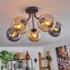 GASTOR Ceiling Light - glass Amber, Smoke-coloured, 5-light sources