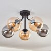 GASTOR Ceiling Light - glass Amber, Smoke-coloured, 5-light sources