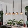 GASTOR Pendant Light - glass Amber, clear, 5-light sources