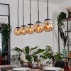 GASTOR Pendant Light - glass Amber, 5-light sources