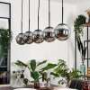 GASTOR Pendant Light - glass Smoke-coloured, 5-light sources