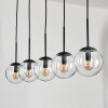 GASTOR Pendant Light - glass clear, 5-light sources