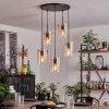 PARANE Pendant Light - glass Amber, clear, 5-light sources