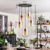 PARANE Pendant Light - glass Amber, clear, 5-light sources
