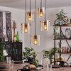 PARANE Pendant Light - glass Amber, clear, 5-light sources