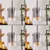 PARANE Pendant Light - glass clear, Smoke-coloured, 5-light sources