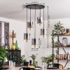 PARANE Pendant Light - glass clear, Smoke-coloured, 5-light sources