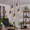 PARANE Pendant Light - glass clear, Smoke-coloured, 5-light sources