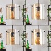 PARANE Pendant Light - glass Amber, 5-light sources
