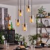PARANE Pendant Light - glass Amber, 5-light sources