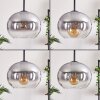 APEDO Pendant Light - glass clear, Smoke-coloured, 5-light sources
