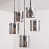 PARANE Pendant Light - glass Smoke-coloured, 5-light sources