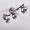 CHEHALIS Ceiling Light clear, Smoke-coloured, 5-light sources