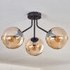 KOYOTO Ceiling Light - glass Amber, 3-light sources