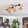 CHEHALIS Ceiling Light Amber, 5-light sources