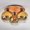 KOYOTO Ceiling Light - glass Ecru, black, 3-light sources