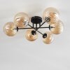 CHEHALIS Ceiling Light Amber, 6-light sources