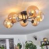 CHEHALIS Ceiling Light Amber, 6-light sources