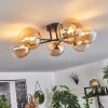 CHEHALIS Ceiling Light gold, black, 6-light sources