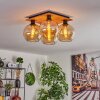 KOYOTO Ceiling Light - glass Ecru, black, 4-light sources