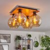KOYOTO Ceiling Light - glass Ecru, black, 4-light sources