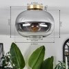 APEDO Ceiling Light - glass brass, black, 1-light source