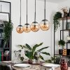GASTOR Pendant Light - glass Amber, 4-light sources