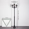NAOFE Lamp Post black, 3-light sources