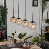 GASTOR Pendant Light - glass Amber, clear, 4-light sources