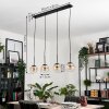 GASTOR Pendant Light - glass Amber, clear, 4-light sources