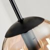 GASTOR Pendant Light - glass Amber, clear, 3-light sources