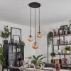 GASTOR Pendant Light - glass Amber, 3-light sources