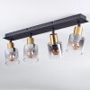 LETEQUE Ceiling Light black, 4-light sources